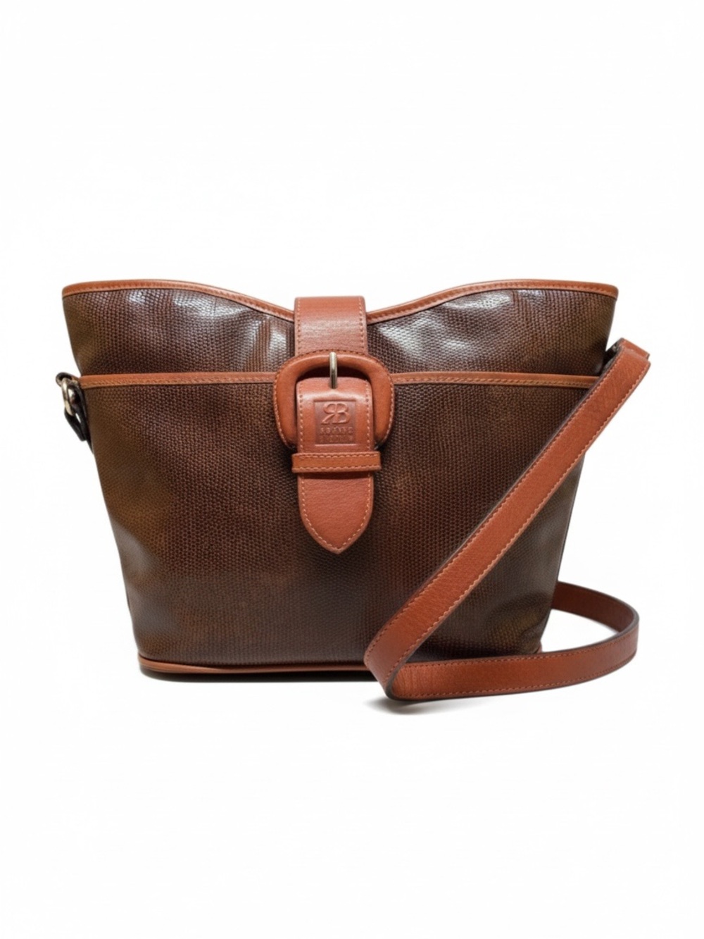Robert Bestien embossed leather crossbody bag